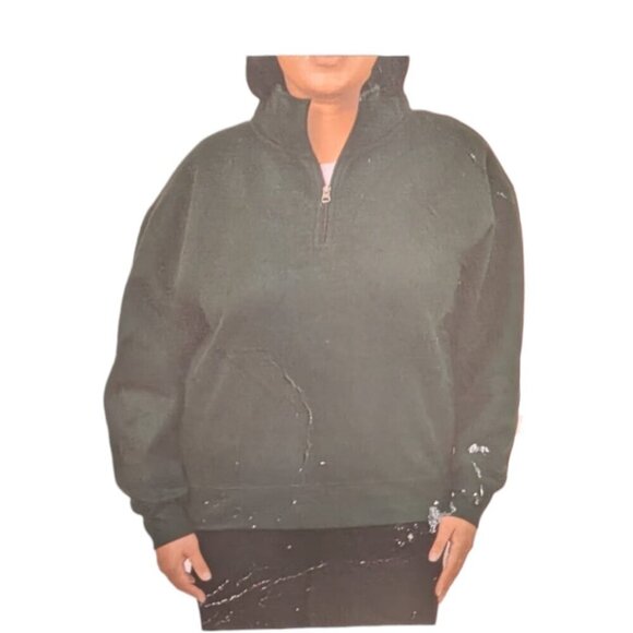 NEW Tuff Athletics 1/4 Zip Fleece Pullover | Green - Picture 1 of 5